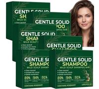 Barra de champú antiadelgazamiento de romero y aminoácidos para adelgazar el cabello, jabón para el cuidado del cabello para adelgazar el cabello y la pérdida de cabello, jabón clarificante de árbol
