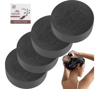 Barra de champú de 4 piezas 80g nutritante jabón de cabello hidratante iluminación de champú esencial jabón con fragancia jabón multipropósito natural para la cara y el cuerpo