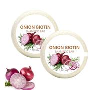 Barra de champú de cebolla, barra de romero, champú sólido para fortalecer el cabello, cuero cabelludo al mismo tiempo, calma, limpieza profunda e hidratación para todo tipo de cabello (2 unidades)