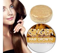 Barra de Champú de Jengibre | Jabón de Champú de Jengibre para El Crecimiento Del Cabello 60 G | Barra de Jengibre para Reducir La Caída Del Cabello Y Reparar El Cabello Dañado para Mujeres Y Hombres