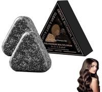 Barra de champú de queratina y arroz negro: previene la caída del cabello y restaura el brillo natural