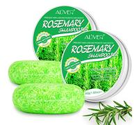 Barra de champú sólido de romero, 2 unidades, jabón para el cabello, anticaspa y control de aceite, pelo de jabón sólido contra la caída del cabello para estimular el crecimiento del cabello (barra de