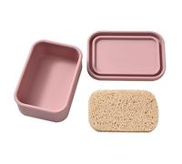 Barra de champú sólido titular grande a prueba de fugas caja de jabón de viaje caja de jabón de silicona con capa de drenaje adecuado para camping, gimnasio, baño, Essentials al aire libre