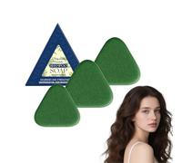 Barra de champú triangular natural para el cuidado del cabello - Barras de champú y acondicionador sólidos para mujeres y hombres, Barra calmante y suavizante para el cabello, 120g (3 Cajas)