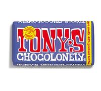 Barra de chocolate y pretzel oscuro | Tony's Chocolonely | Leche Oscura 42% Pretzel Toffee | Peso total 180 gramos