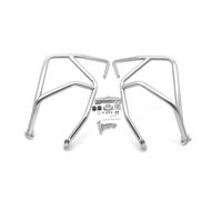 Barra de Choque de Carretera para Benelli para TRK702 para TRK702X 2022-24, Barra Protectora, Protección De Motor para Carretera para TRK 702 702X Paramotore Tubolare(Plata)