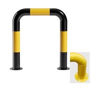 Barra De Choque De Pasamanos En Forma De U,parachoques De Protección De Parada De Automóvil,bolardo De Seguridad Grueso En Forma De U Para Entrada De Garaje,protege El Automóvil Y La Pared Del Garaje(