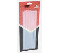 Barra de cola termofusible 11x200mm, paquete de 6 unidades, ideal para unir materiales, reparación y manualidades.