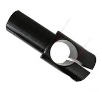 Barra de conexión de perfil de aluminio para máquina de revestimiento de carpintería, junta flexible con doble apertura de 22 mm y 25 mm, conjunto de varilla única larga izquierda derecha, negro (90 x