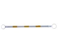 Barra de cono de tráfico retráctil: barrera de seguridad expandible de 3,94 pies a 6,56 pies con película reflectante(Yellow and White)