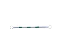 Barra de cono de tráfico retráctil: barrera de seguridad expandible de 3,94 pies a 6,56 pies con película reflectante(Green and White)