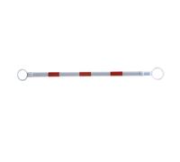 Barra de cono de tráfico retráctil: barrera de seguridad expandible de 3,94 pies a 6,56 pies con película reflectante(Red and White)