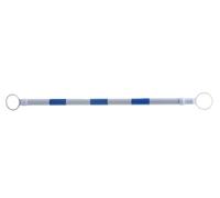 Barra de cono de tráfico retráctil: barrera de seguridad expandible de 3,94 pies a 6,56 pies con película reflectante(Blue and White)