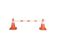 Barra de cono de tráfico retráctil de 4,1 a 6,6 pies, for estacionamiento y obras viales(Blue White,10pc)
