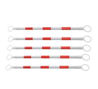 Barra de conos de tráfico Barra de cono de tráfico: 1,2-2,2 m, barra de conectores de cono de tráfico reflectante retráctil para conos de estacionamiento de plástico, cono escolar plegable(5 pcs)
