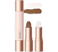 Barra de contorno mate de doble punta 2 en 1, bronceador en barra resistente al agua de larga duración, iluminador facial, para todo tipo de piel