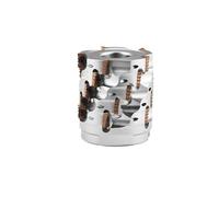 Barra de corte para fresado maíz CNC BAP300R BAP400R, extremo espiral, fresa ángulo recto, lateral, instalación aproximada 1135 1604(400R-D80-32d-72M-5T)