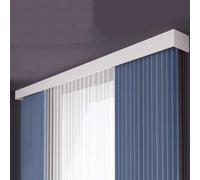 Barra de cortina 3 en 1 con pelmet y rieles dobles, barra de cortina de metal y cenefa decorativa, barra de cortinas de longitud personalizada para ventana