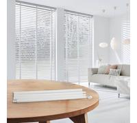 Barra de cortina ajustable de 117 cm con ganchos para persianas, barra de extensión de plástico para montaje de cortinas en el hogar, multietapa