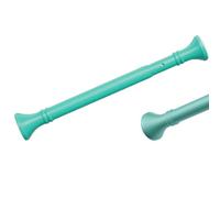 Barra de cortina ajustable sin taladrar de 40 a 500 cm, barra de tensión de acero inoxidable para ducha, armario, ventana, diseño telescópico extensible verde para una fácil instalación