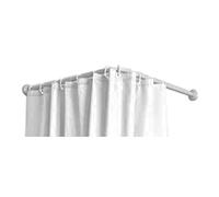 BARRA DE CORTINA - CURVA - BLANCA - 70X100 a 175CM