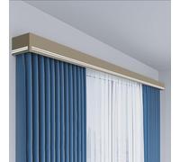Barra de cortina de aluminio de doble riel de 18 pies para montaje en pared para una fácil instalación, ideal para decoración del hogar y elegantes tratamientos de ventanas