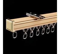 Barra de cortina de aluminio para montaje en techo y pared, 1,2 m, perfecta para dormitorio, sala de estar, cocina, elegante y Binario per Tende