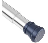 Barra De Cortina De Ducha Extensible Sin Taladro Barras De Cortina Blancas Extensibles Para Ventanas Baño Armario Cocina Plateado 67-90Cm