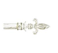 Barra de cortina de hierro extensible 160-300 de pared barra deslizante riel anillos soportes tornillos blanco_dorado