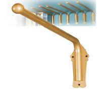 Barra de cortina de hierro resistente con brazo oscilante, brazo de cortina para paneles laterales, soporte de exhibición de cortina de ventana, riel de cortina de puerta delantera