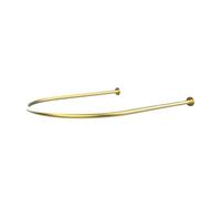 Barra De Cortina De Metal - Barra De Cortina En Forma De U Estante De Barra De Cortina De Ducha De Esquina Para Bañera, Probador, Oficina De Pared De Espacio Privado (Color : Gold, Tamaño : 100x95cm