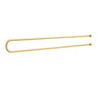 Barra de cortina de metal, barra de cortina en forma de U para salones, hospitales y oficinas compartidas, elegante acabado dorado, 100 cm de longitud, perfecto para separadores de habitaciones y s