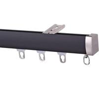 Barra de cortina de techo para sala de estar y dormitorio, barra de mejora de la privacidad con conectores, sistema de cortinas ajustable para una decoración elegante del hogar