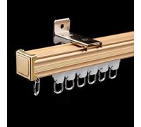 Barra de cortina de techo y pared, barra de tensión de aluminio para dormitorio, sala de estar, cocina, Binario per Tende in D (1,40 m) - Fácil instalación, diseño elegante