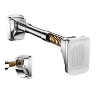 Barra de cortina de tensión resistente, sin torsión de taladro para extender la barra con resorte, barra telescópica antideslizante para armario, baño, ventana, puerta, cocina