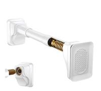 Barra de cortina de tensión resistente, sin torsión de taladro para extender la barra con resorte, barra telescópica antideslizante para armario, baño, ventana, puerta, cocina
