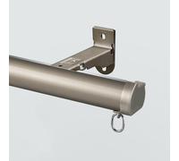 Barra de cortina deslizante resistente para montaje en techo y pared, riel de aluminio, 440 cm (4 x 110 cm), acabado champán, ideal para decoración de sala de estar y dormitorio