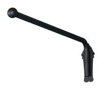 Barra de cortina giratoria ajustable, barra de cortina con brazo oscilante resistente para ventanas y puertas