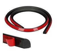 Barra de cuartos flexible, tira decorativa autoadhesiva, resistente al agua para bordes de pared, bordes de armarios, techos, encimeras (negro, 6 m)