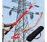 Barra de descarga de línea superior con resistencia directa, para aplicaciones de alto voltaje de hasta 220 kV, longitud ajustable para mantenimiento de utilidades