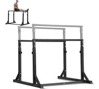 Barra de Dips VEVOR, Capacidad de 800 lbs, Estación de Dips de Resistencia Ajustable, Estabilizador de Barra de Dips para Entrenamiento de , para Gimnasio en Casa
