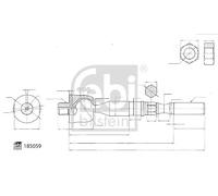 FEBI BILSTEIN 185059 Rótula axial de dirección
