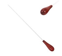 Barra de director de orquesta con mango de madera - 1,8 x 38,3 cm madera de peral, barra de orquesta con mango para niños y adultos, clase orquestal, capilla de marcha, seguridad de rendimiento