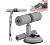 Barra de doble para sentarse, herramienta portátil de ejercicio abdominal, entrenador de fitness ajustable, barra de entrenamiento de succión de suelo, dispositivo asistente de sentarse