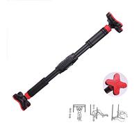 Barra de dominadas ajustable para puerta de gimnasio en casa, bloqueo de seguridad, alfombrilla antideslizante, soporta hasta 350 kg de límite de peso, no requiere tornillos