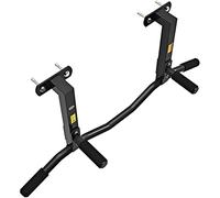 Barra de dominadas de entrenamiento de fuerza para puerta de 100 cm, barra de dominadas montada en la pared, barra de dominadas multiagarre, barras de inmersión de acero