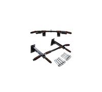 Barra de dominadas de pared + soporte para peras - negro