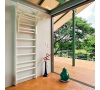 Barra de dominadas multiusos montada en la pared y escalera de ejercicio para gimnasio interior, estiramiento, terapia física y entrenamientos en casa, equipo de fitness versátil para todos los