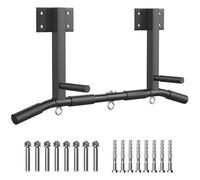 Barra de dominadas para montaje en techo, barra de dominadas para gimnasio en casa, con tornillos de montaje en madera y pared