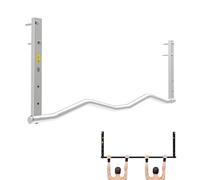 Barra De Dominadas Para Montaje En Viga De 39/47in - Barras De Dominadas Resistentes Para Montaje En Pared - Fácil Instalación, Soporta 600Lb(Silver,47in Curved)